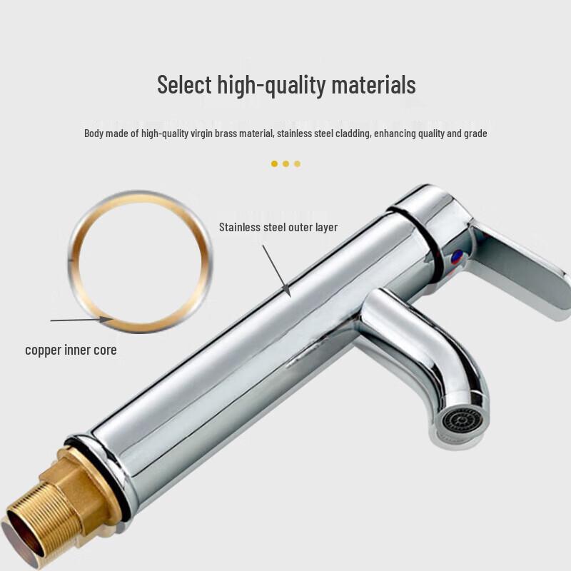 Однорычажный смеситель для холодной воды из нержавеющей стали WDOFS