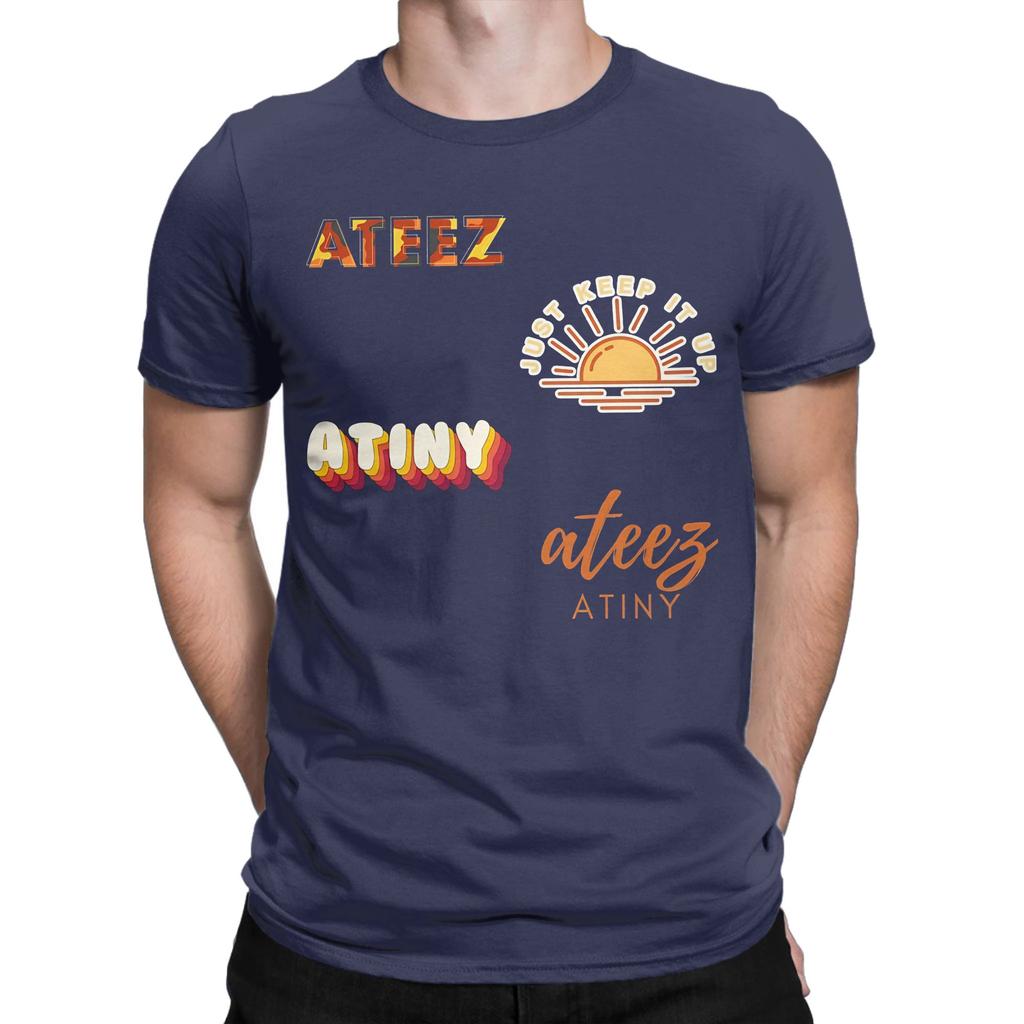 Collage Pack Cute 90s Funny Graphic 100 Cotton Tshirt Ateez Sunset Dream Logo Tops Tees For Unisex