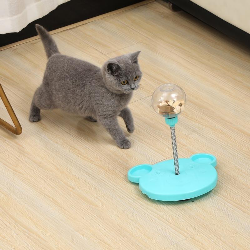 Собака Протекающий Кормушка Медленная Кормушка Кот Игрушка Качающаяся Миска с Едой Домашнее Животное Внутренняя Игрушка Качалка Игрушка-Дразнилка Игрушка от Скуки для Питомца Игрушка-Лакомство