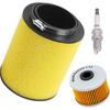 17254-HN1-000 Air Filter+Oil Filter+Spark Plug Compatible with Honda Foreman 500 TRX500F 4x4 Rubicon 500 TRX500FA 4x4 Pioneer 500 SXS500M2 Rancher
