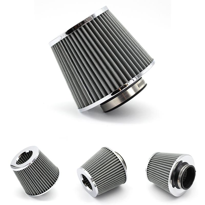 3" 76mm Universal Car Racing Cold Air Intake System Turbo Induction Pipe Tube Kit Cone High Flow Performace Air Filter Inlet