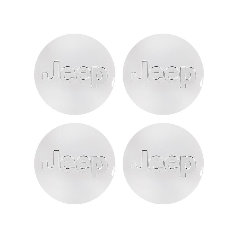 For Jeep 4Pcs Car Wheel Hub Cover Rim Center Cap Auto Accessories For Jeep Grand Cherokee Wrangler JK Gladiator Compass Reneg