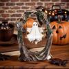 Halloween Swing Ghost Statue Resin Spooky Figurine Halloween Ghost Tree Swing Ornament Desktop Bookshelf Halloween Decor