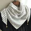 With Magnetic Buckle Neck Wraps 65x65cm Neckerchief Scarf Breathable Square Scarves  Hair Decor