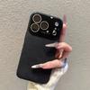 Большое Окно Чехол из Кожи с Текстурой Личи Для Для Iphone 17 16 15 14 Pro Max Защита Камеры Ударопрочный Матовый Жесткий Пластиковый Чехол