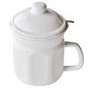 Cozy Cook Enamel Series Hexagonal Oil Pot, 1.1 Liters (White)