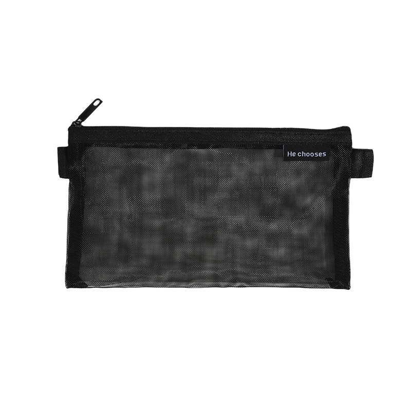 1 шт. Сетчатый прозрачный милый портативный пенал-сумка для ручек и карандашей, школьный офисный принадлежность, простой пенал для хранения