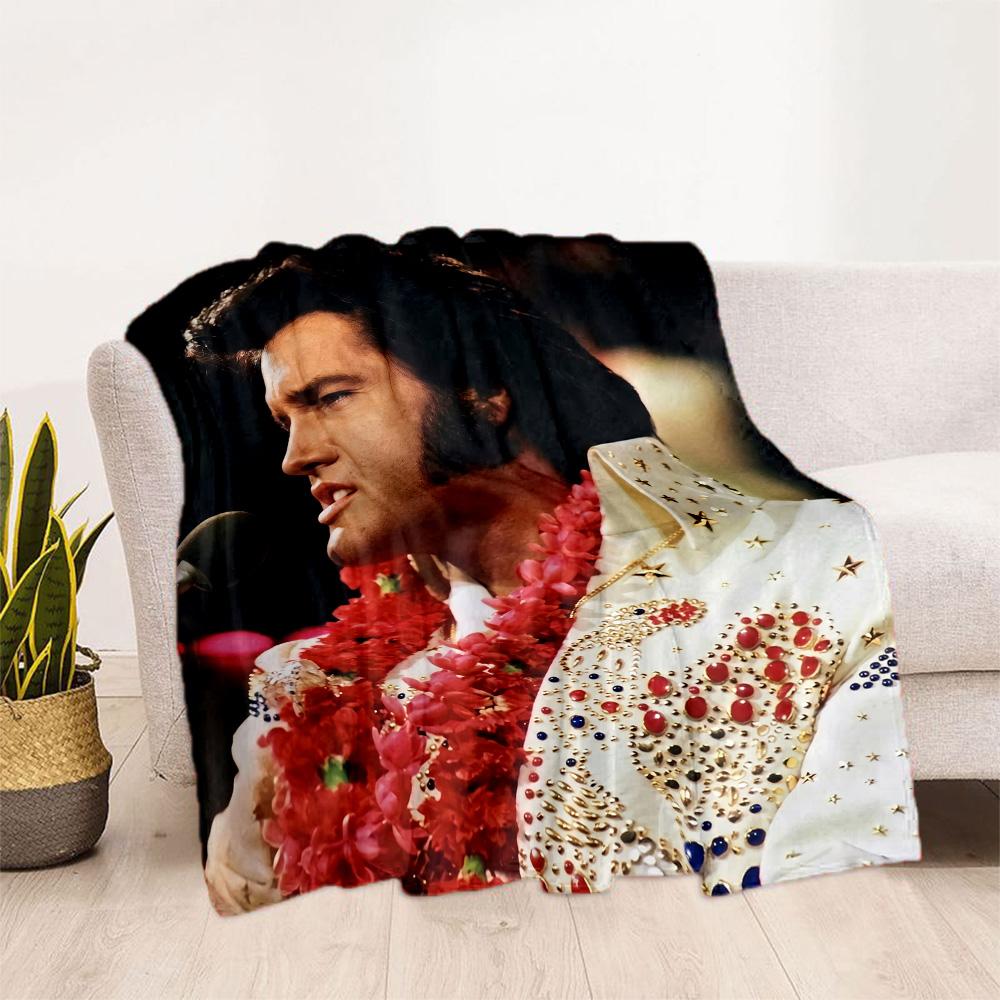 Epic Elvis Concert Performance Blanket Soft Warm Cozy Perfect for Livingroom Bed Chair All-Season Use Stylish Decor