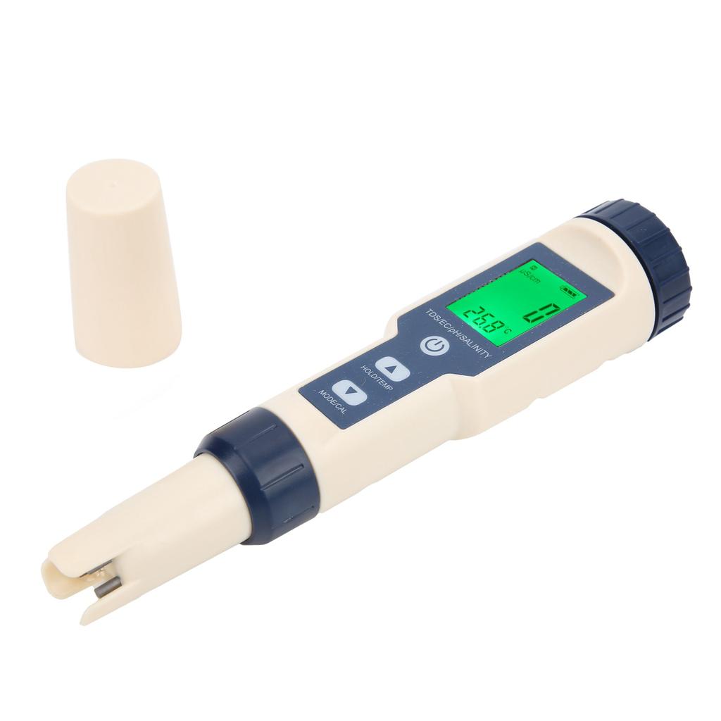 Детектор качества воды 5 в 1 с подсветкой PHECTDSSALTTEMP Ручка для тестирования воды