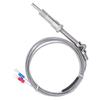 Compression Spring K Type Thermocouple Shielded Wire Temp Measuring Probe  Temperature Measuring