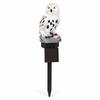 White Owl Solar Garden Light Outdoor Decorative Stake Lamp for Patio Pathway Flower Bed Lawn Decor