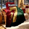 Custom Name Personalized Cristiano Ronaldo Print Blanket, Home Decor, Bedroom, Sofa, Camping, Couch, Gifts for Birthday Christmas
