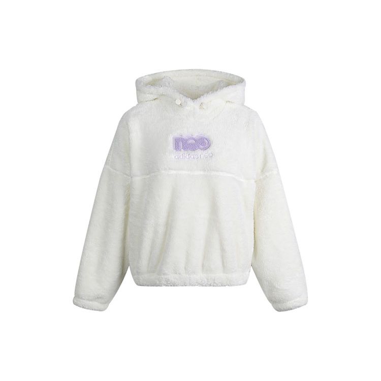 Adidas Нео повседневная спортивная толстовка с капюшоном женские толстовки Han-Jade-White GU0846