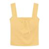 Белая атмосфера Feeling Camisole Майка женская, универсальная с бюстгальтерами Отдел, с бантом Короткие модели Снаружи Тонкие топы