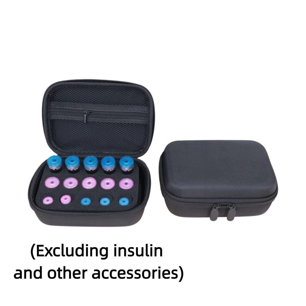 Waterproof Insulin Vial Protector Multiple Slots Essential Oils Carrying Box Travel Use