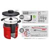 Термос с вакуумной изоляцией Shuttle Chef 4 to 6 Urban Red Cera Protect Coat UR 4.3L (для людей) КБЖ-4502