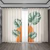 2 шт. Шторы для украшения дома, тропический лиственный лес с карнизными шторами, кухня, кофейня, гостиная, балкон, сад