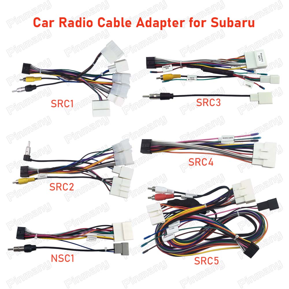 Car Radio Cable 16-pin Power Wire Harness Adapter With Cvbs For Subaru Legacy Outback Forester XV Baja Forester XS Impreza WRX Radio Accessories 4