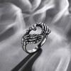 Retro Gothic Made Old Skeleton Hand Ring Punk Grunge Entertainment Metal Biker Rings for Men Hip Hop Jewelry Personality Gift