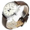 Часы STAC Made in Japan 36 мм, старинные, ретро, унисекс, фазы Луны, Arabia x White Brown Croco [The Stack] мужские, женские, ST-MF001