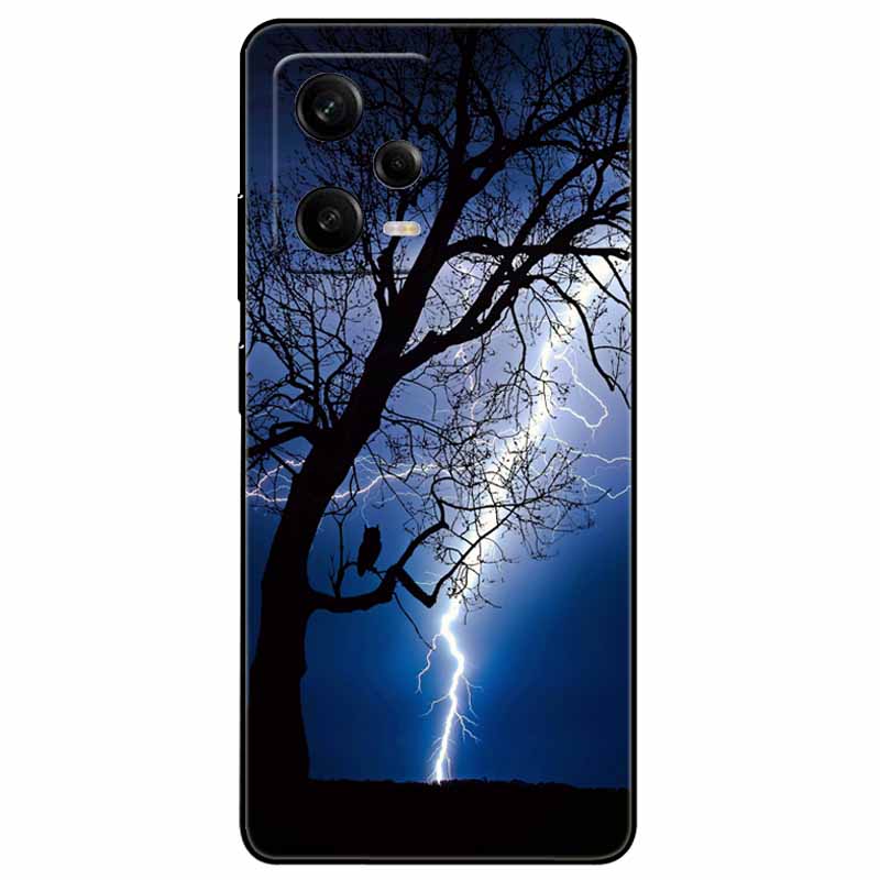 Чехол для Redmi Note 12 Pro 5G Чехлы Note12 ТПУ Черный Силиконовый Звездный Чехол для Xiaomi Redmi Note 12 Pro+ 5G Plus Мультяшный Мягкий