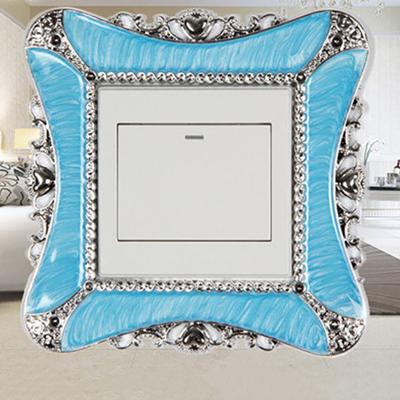 Крышка переключателя для дома, переключатель квадратной формы, настенный светильник, розетка, наклейка, украшение комнаты