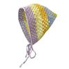 Little Daisy Crochet Triangle Headscarf French Retro Triangular Turban Scarf  Women Girls