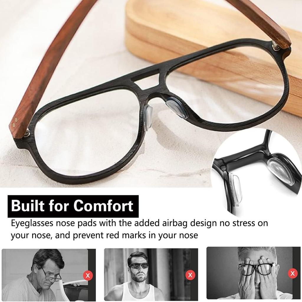 10 пар носовых упоров для очков, самоклеящиеся силиконовые противоскользящие мягкие носовые упоры для очков, солнцезащитных очков