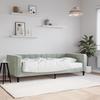VidaXL Daybed with Mattress Light Grey 90x190 Cm Velvet 3196680