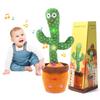 ISTATSO Dancing Cactus Cactus Toy Talking Cactus Moving Cactus Imitate Stuffed Toy DancingRecordingSingingLED Light Up 10 Nursery Rhymes Talking