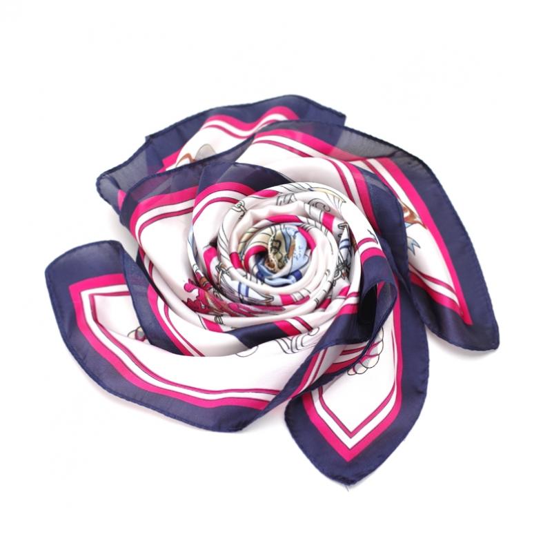 Shop Marine Silk Filling Luxury Scarf Blue Lmd Wsc 0377