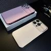 Роскошный Чехол-защита для 17 Больших Линз Окна для iPhone 17 16 15 14 13 12 11 Pro Max Гальванизированный Бампер Твердый Матовый Чехол