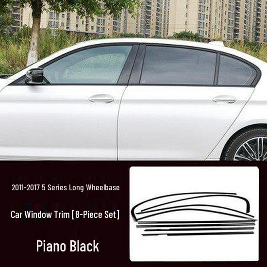 Черная накладка на оконный проем и дверную раму для BMW 3, 5 серии, X3, X5, X6 - Декоративная черная версия 'Воин'.