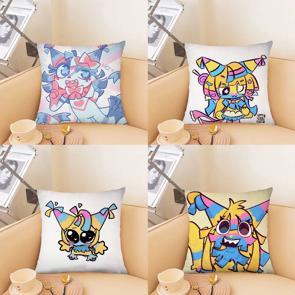 pc YYatta Anime Pillow Case Fashion Square Pillowcase Bedroom Sofa Room Ins Decoration Leisure
