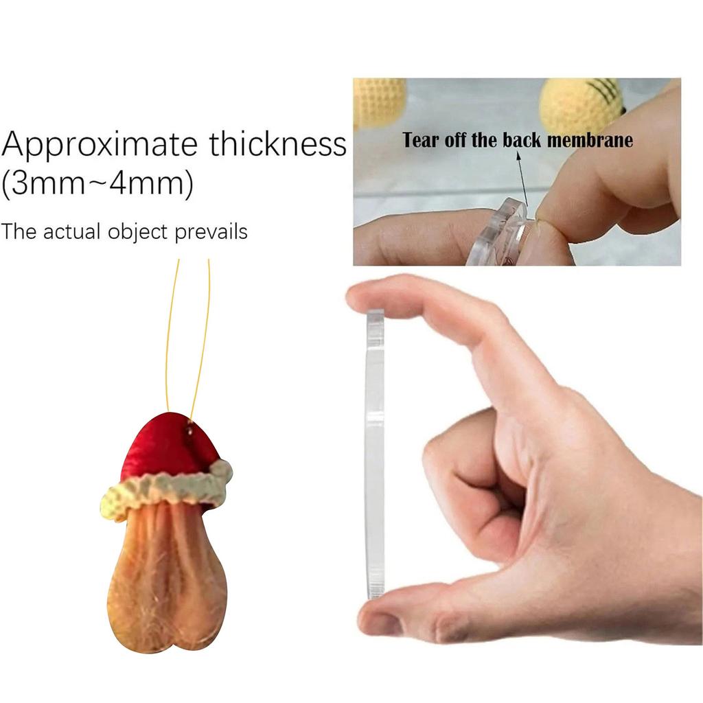 Забавные акриловые рождественские шары, елочные украшения, подвеска