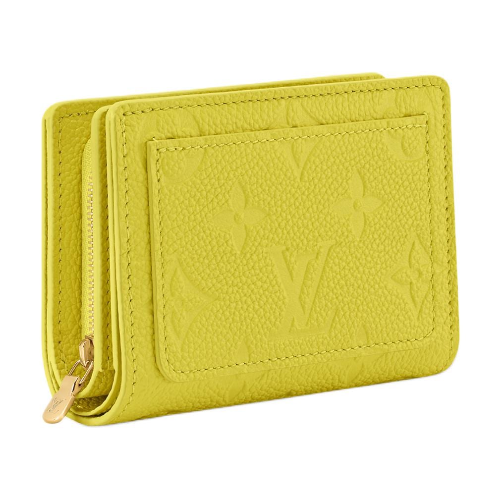 Louis Vuitton Кошелек Comet Grain Коровья кожа Кошелек Женский Лимон M25709