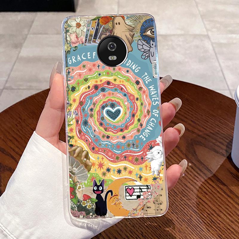 Case For Motorola Moto G5/Moto G5 Plus/Moto X 2017/Moto G5S/Moto G5S Plus Clear Silicone Soft TPU Cover Cute Cat Protective Case