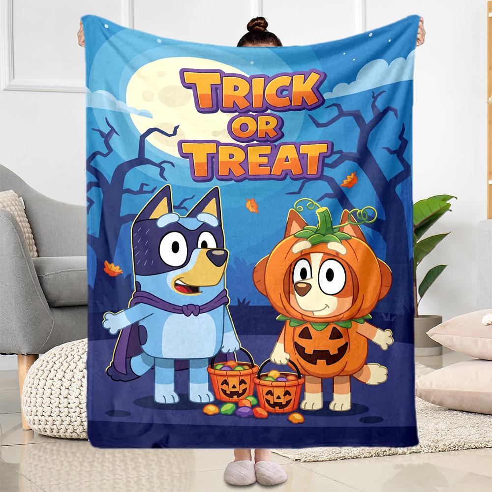 Bluey Friends Adventure Blanket Durable Comfort Suitable for Sofa Livingroom Picnics Four Seasons Multipurpose Warmthful Decor