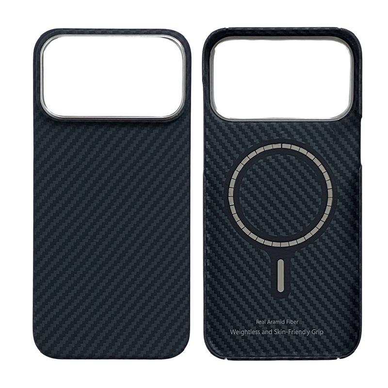 Магнитный чехол из кевлара и арамидного волокна для iPhone 17 Pro - Устойчивый к отпечаткам пальцев