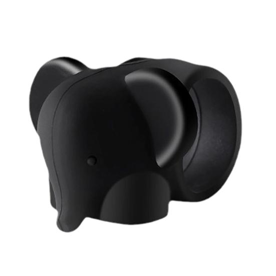 Fortune Cat Door Stopper Wall Protector Shock Absorbing Elephant Door Stops Wall Shield Cushion Adhesive Free Wall Bumper Guard for Door Handle
