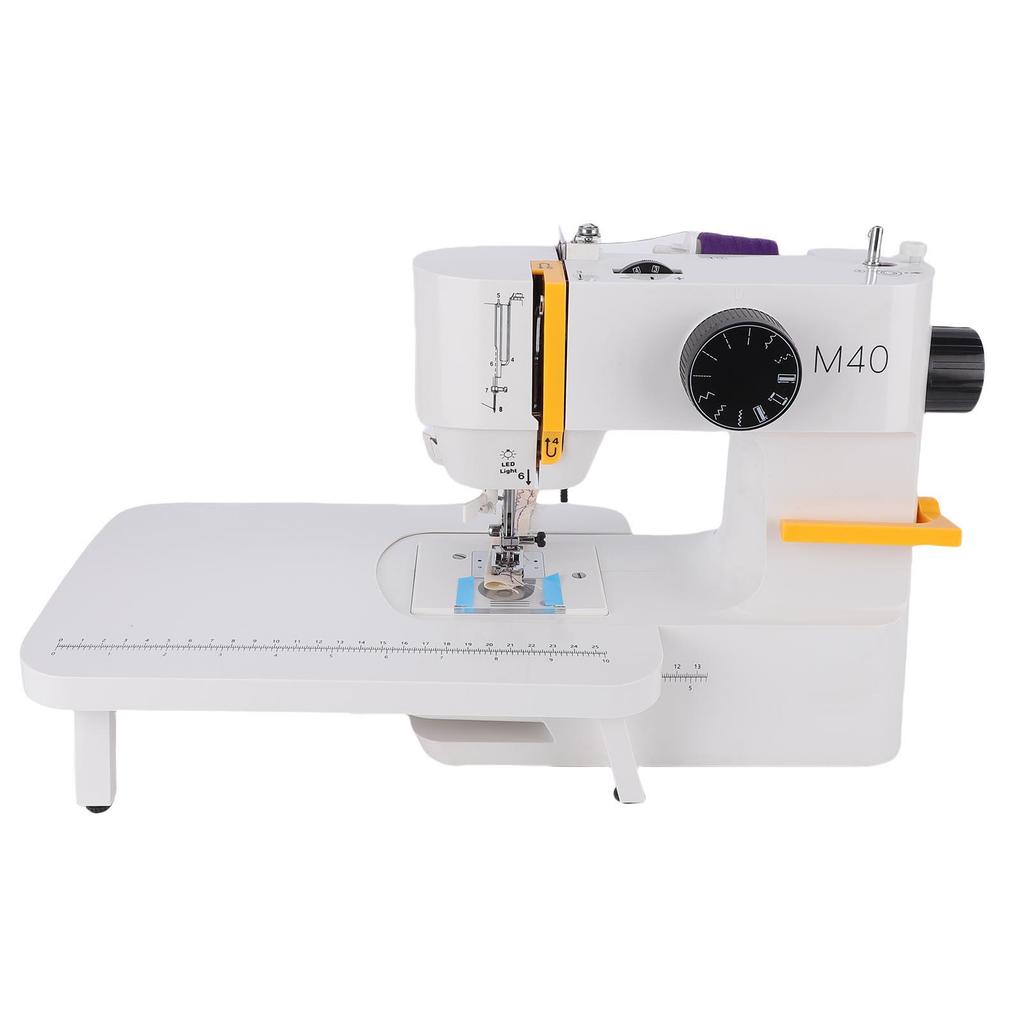 Household Sewing Machine Built in 5 Stitches 12 Patterns Transparent Spool Cover Plate Sewing Machine for Beginners and