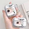 Мультяшный Рабочий Кот Прозрачные Чехлы Для Наушников Чехол Для Airpods 4 Pro 1 Pro3 3 2 Pro2