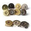 5Sets Magnetic Snap Button Metal Plum Blossom Sew On Button Clasps Fasteners for Purses Handbag Clothes DIY Accessories