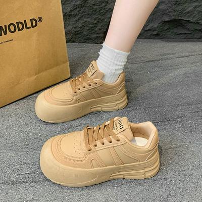 CRLAYDK Женские кроссовки на платформе Модные из искусственной кожи на шнуровке Повседневные для ходьбы и катания на скейте Классические удобные теннисные для женщин