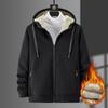 Новый осенне-зимний стиль плюшевая утолщенная толстовка для мужчин повседневная большого размера мужская толстовка с капюшоном из овечьего бархата для мужчин
