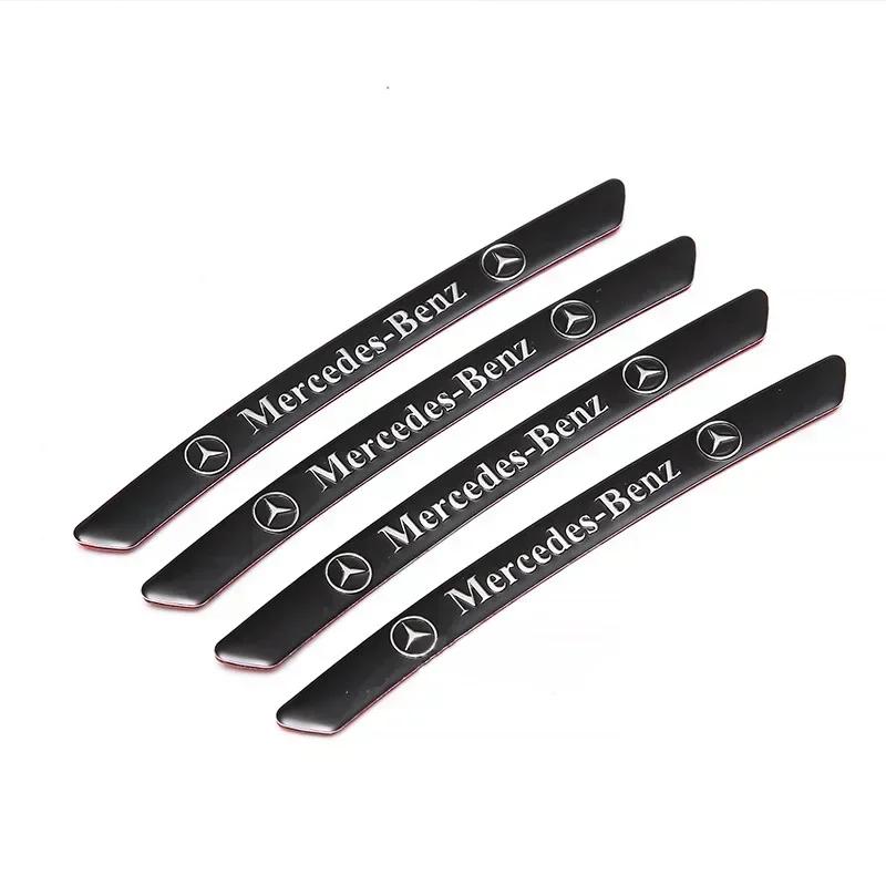 CQZ1 4pcs AMG Emblem Car Wheel Sticker Rims Cover Decal Accessories For Mercedes Benz Brabus Smart Maybach W204 GLC CLA W205 W203