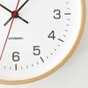 Фанерные часы KATOMOKU 4 настенные с плавным ходом секундной стрелки, диаметр 25,2 см, модель km-44NA (кварцевые часы)