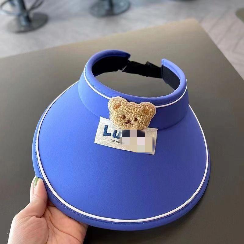 Летний солнцезащитный козырек-шляпа для девочек: Круглая и стильная детская шляпа от солнца