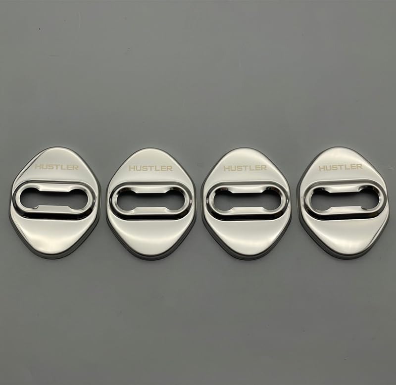 OKAYOHINN Suzuki Hustler Hustler Striker Cover Door Lock Cover Plated Accessories Interior Parts Stainless Steel 4PCSHustler MR31SMR41SMR52SMR92S