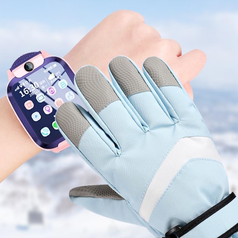 Children's Gloves Children's Warm Gloves Children's Ski Gloves Children's Gloves Warm Plus Velvet Thickened Touch Screen